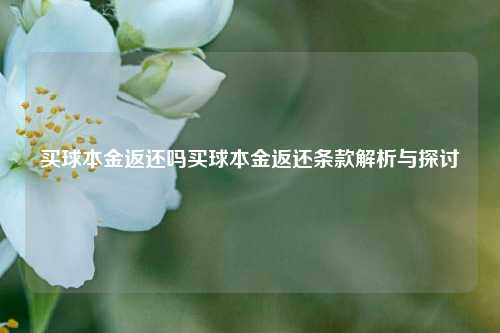 买球本金返还吗买球本金返还条款解析与探讨